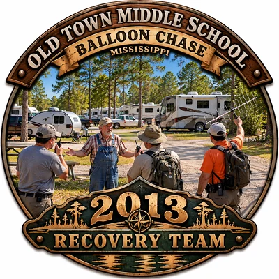 2013 Old Town Middle School Balloon Chase Recovery Team artwork